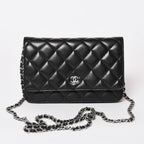 Chanel Timeless Classic Line Chain Wallet CC Logo Lambskin Shoulder Bag