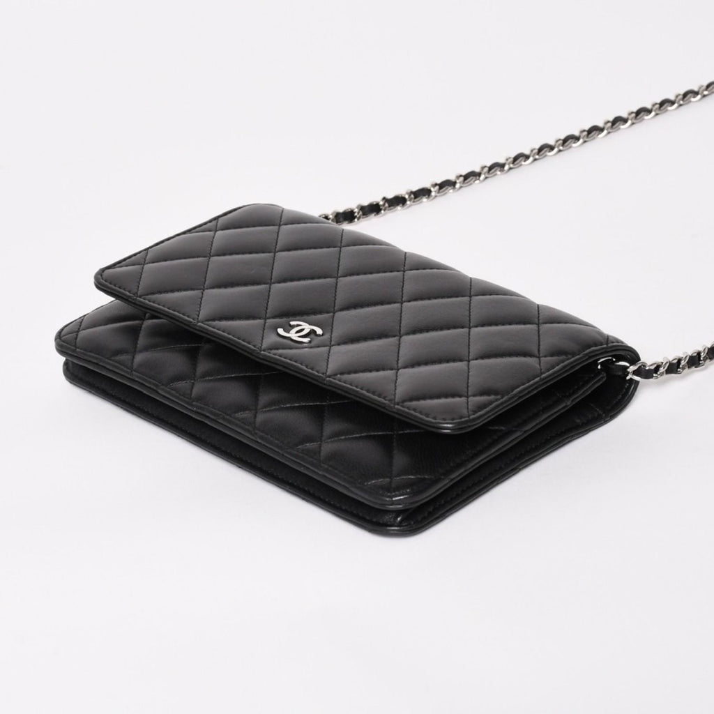 Chanel Timeless Classic Line Chain Wallet CC Logo Lambskin Shoulder Bag — view 5