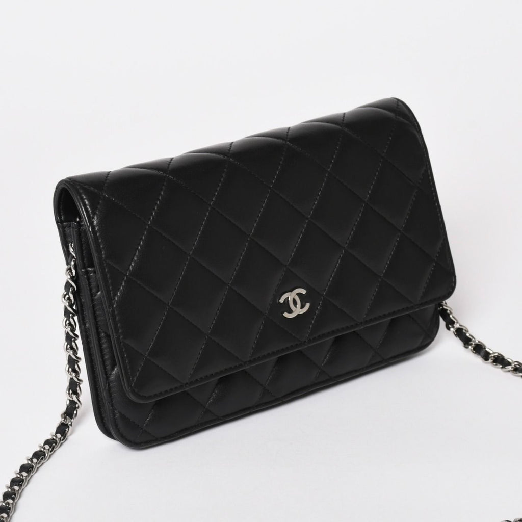 Chanel Timeless Classic Line Chain Wallet CC Logo Lambskin Shoulder Bag — view 3