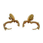 Gucci Earrings Double Pink Gold White — view 3