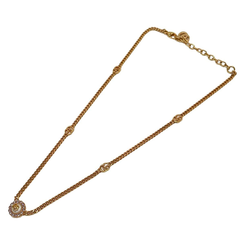 Gucci Necklace Double Pink Gold White — view 2