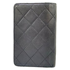 Chanel Notebook Quilted Black CC Logo Silver Lambskin Agenda — view 2