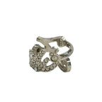 Fendi Ring S Silver Clear Logo — view 3