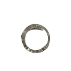 Fendi Ring S Silver Clear Logo — view 4