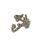Fendi Ring S Silver Clear Logo