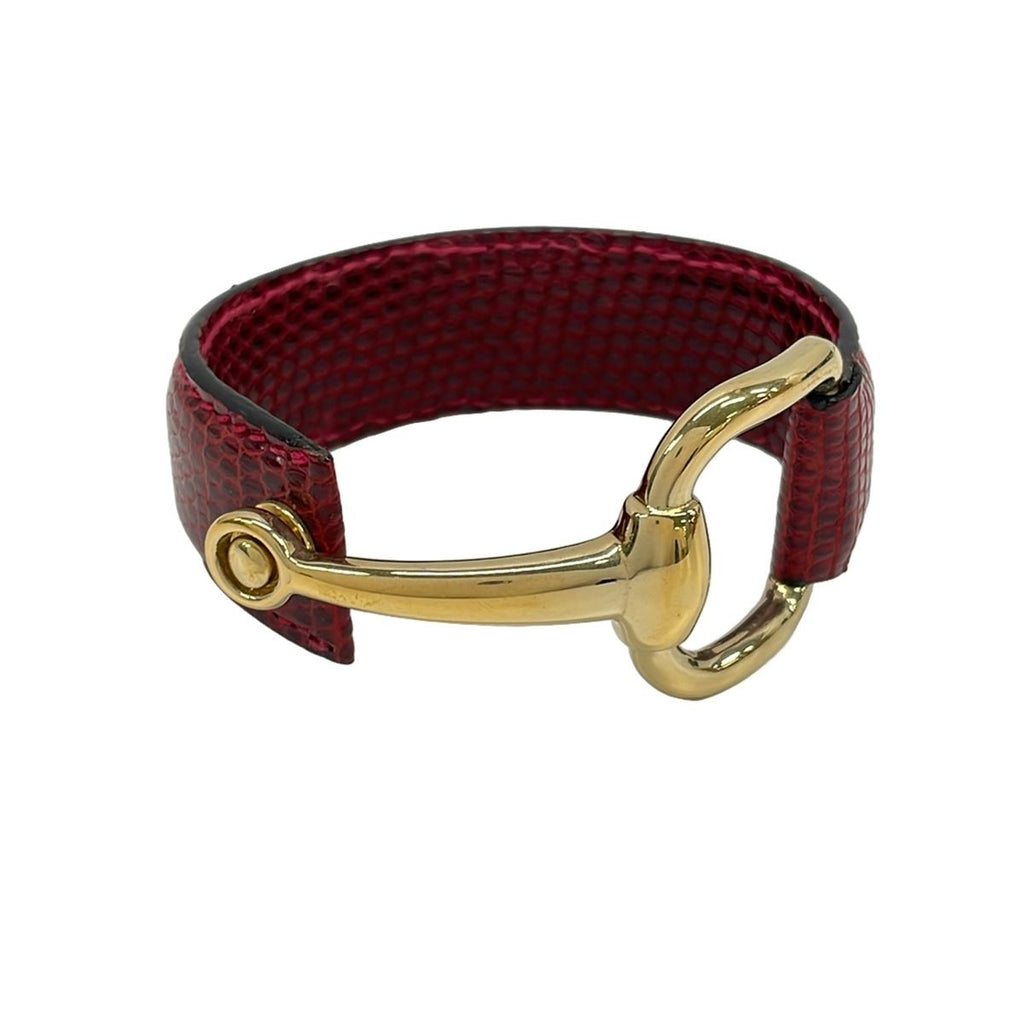 Gucci Bangle Horsebit Bordeaux Gold Bracelet