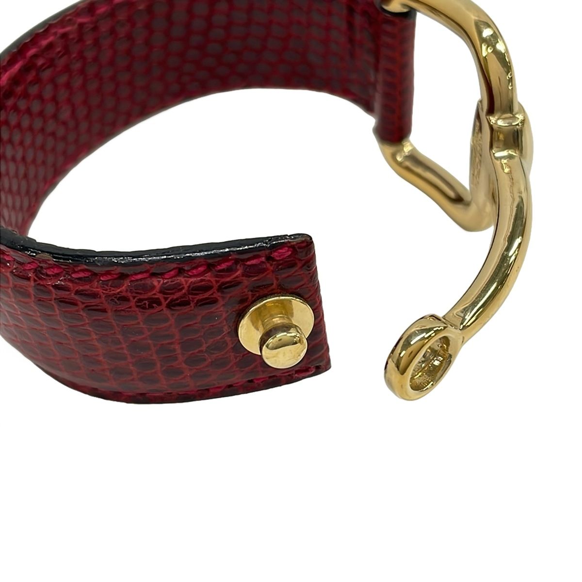 Gucci Bangle Horsebit Bordeaux Gold Bracelet — view 4