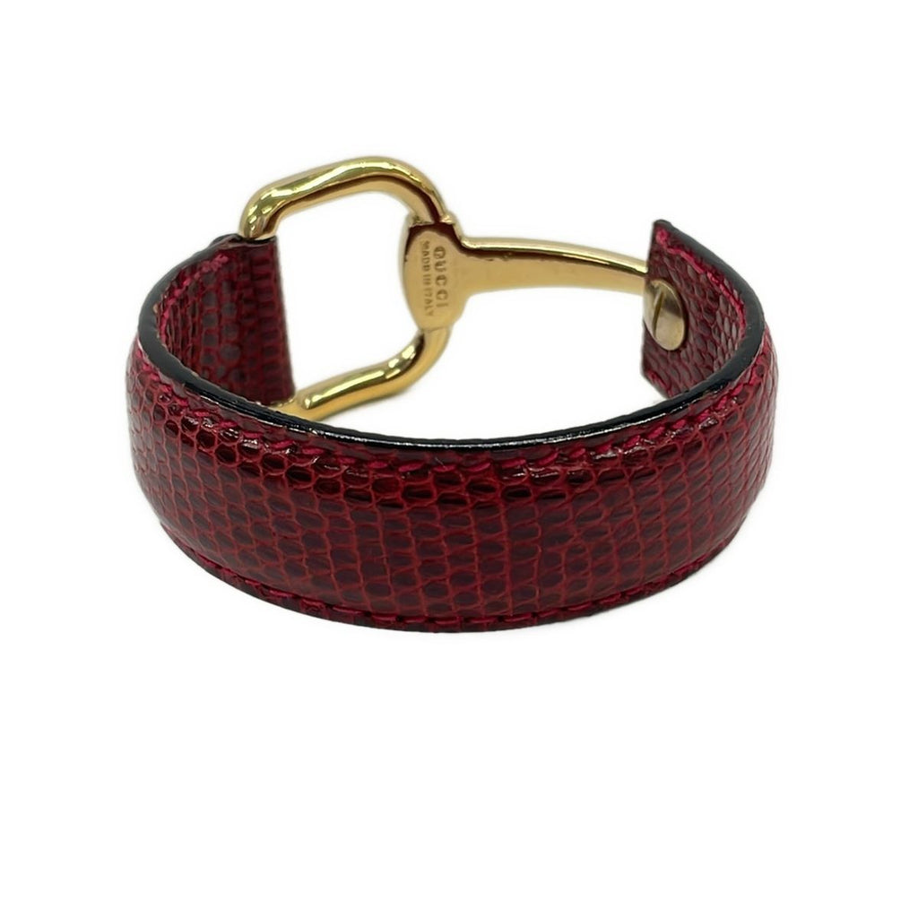 Gucci Bangle Horsebit Bordeaux Gold Bracelet — view 3