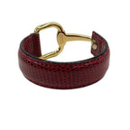 Gucci Bangle Horsebit Bordeaux Gold Bracelet — view 3