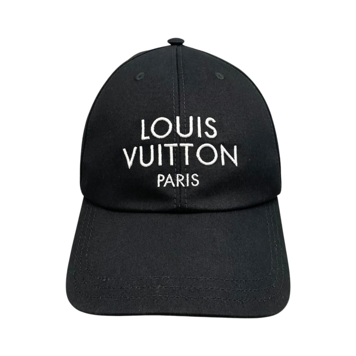 Louis Vuitton Hat Cap My LV Paris L Cotton Logo Noir Black — view 3