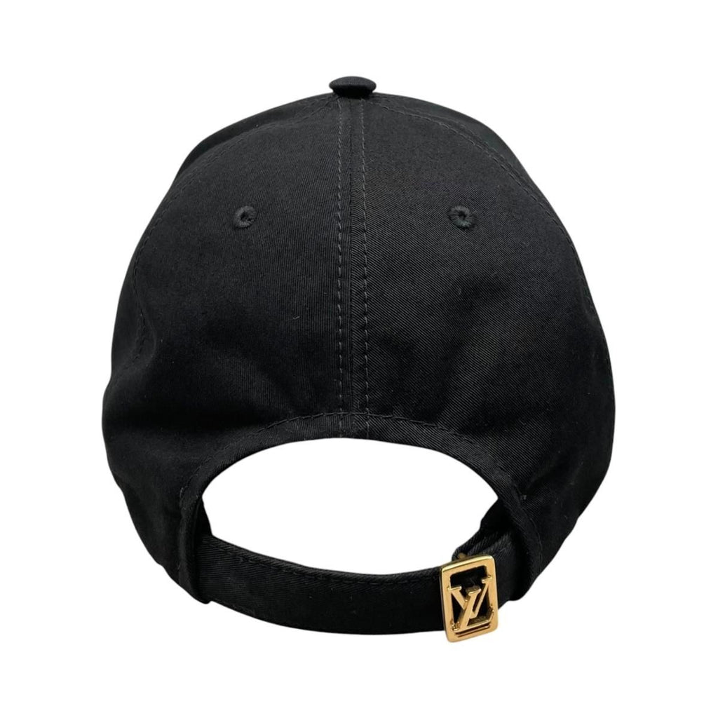 Louis Vuitton Hat Cap My LV Paris L Cotton Logo Noir Black — view 4