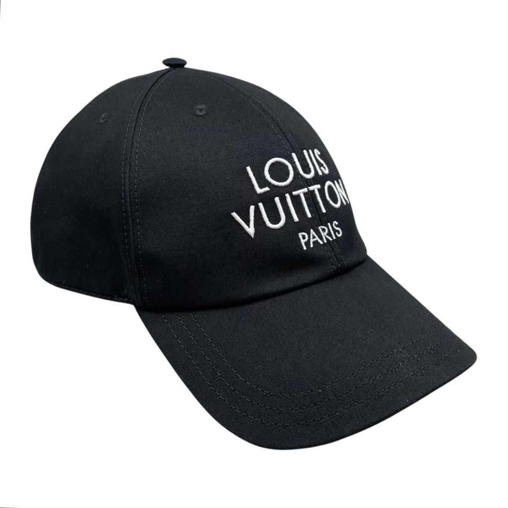 Louis Vuitton Hat Cap My LV Paris L Cotton Logo Noir Black — view 2