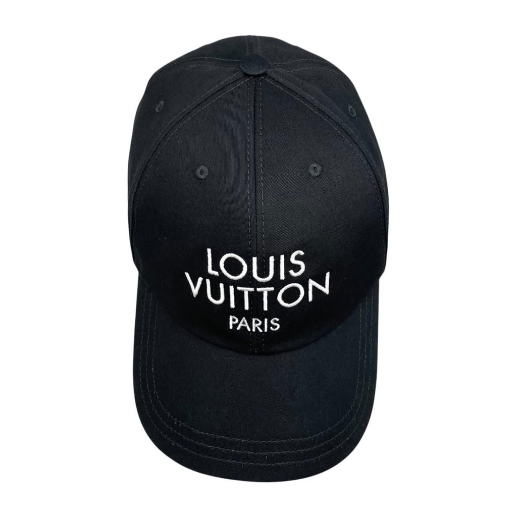 Louis Vuitton Hat Cap My LV Paris L Cotton Logo Noir Black — view 5