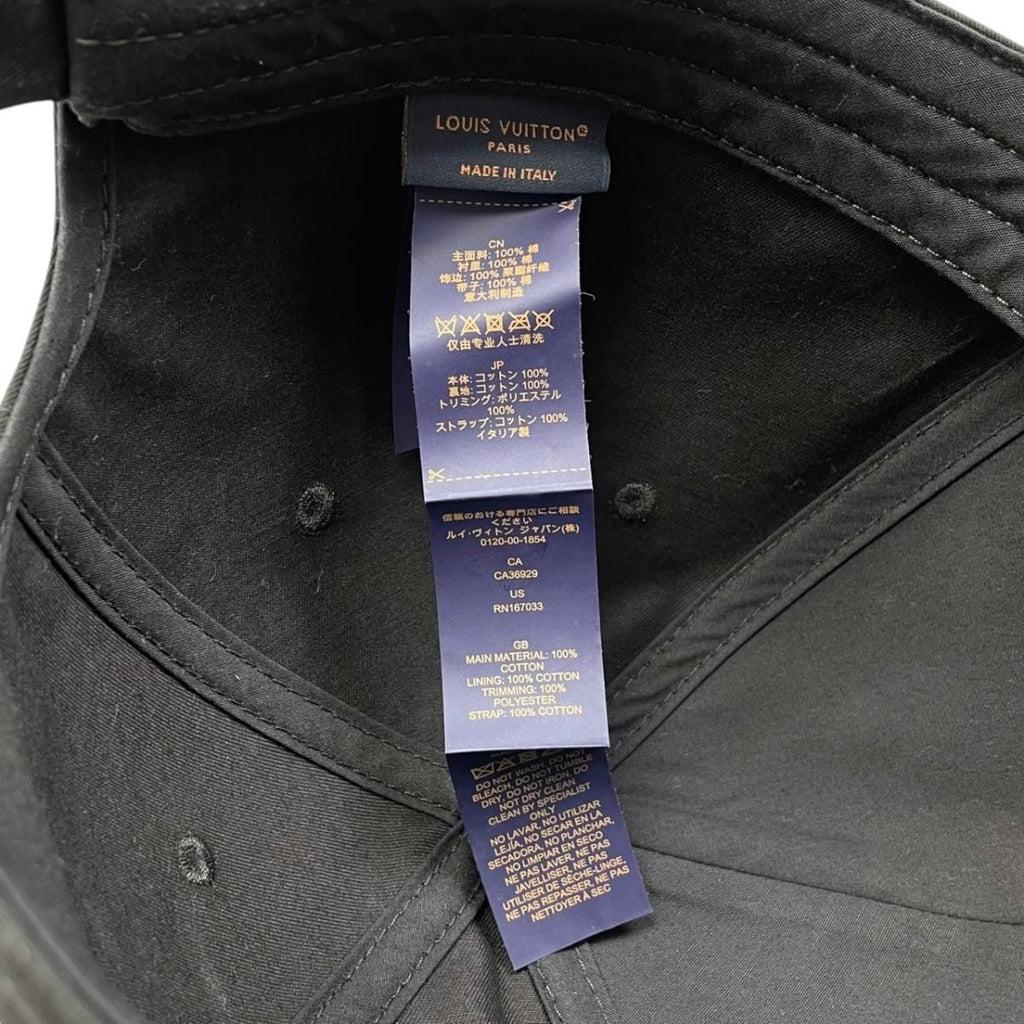 Louis Vuitton Hat Cap My LV Paris L Cotton Logo Noir Black — view 9