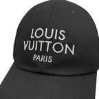 Louis Vuitton Hat Cap My LV Paris L Cotton Logo Noir Black — view 6