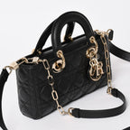 Dior Lady D-joy Bag Small Cannage Lambskin Black — view 4