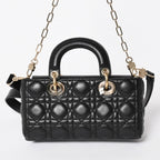 Dior Lady D-joy Bag Small Cannage Lambskin Black — view 3