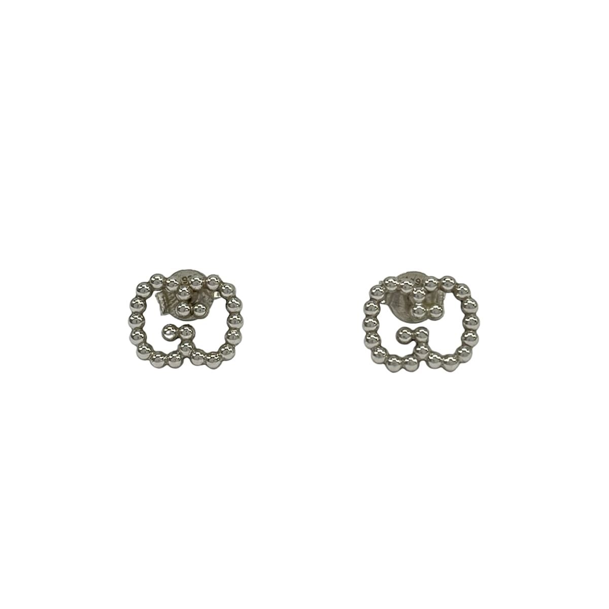 Gucci Earrings Interlocking Silver
