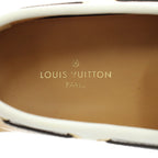 Louis Vuitton Monogram Driving Shoes Suede 6.5 Mustard — view 4
