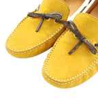 Louis Vuitton Monogram Driving Shoes Suede 6.5 Mustard — view 6