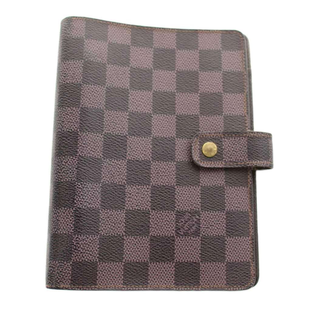Louis Vuitton Damier Ebene Agenda MM Notebook Case Brown