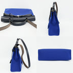 Hermes Heaven Herbag Zip PM Shoulder Bag Blue Silver Manufactured Around — view 3