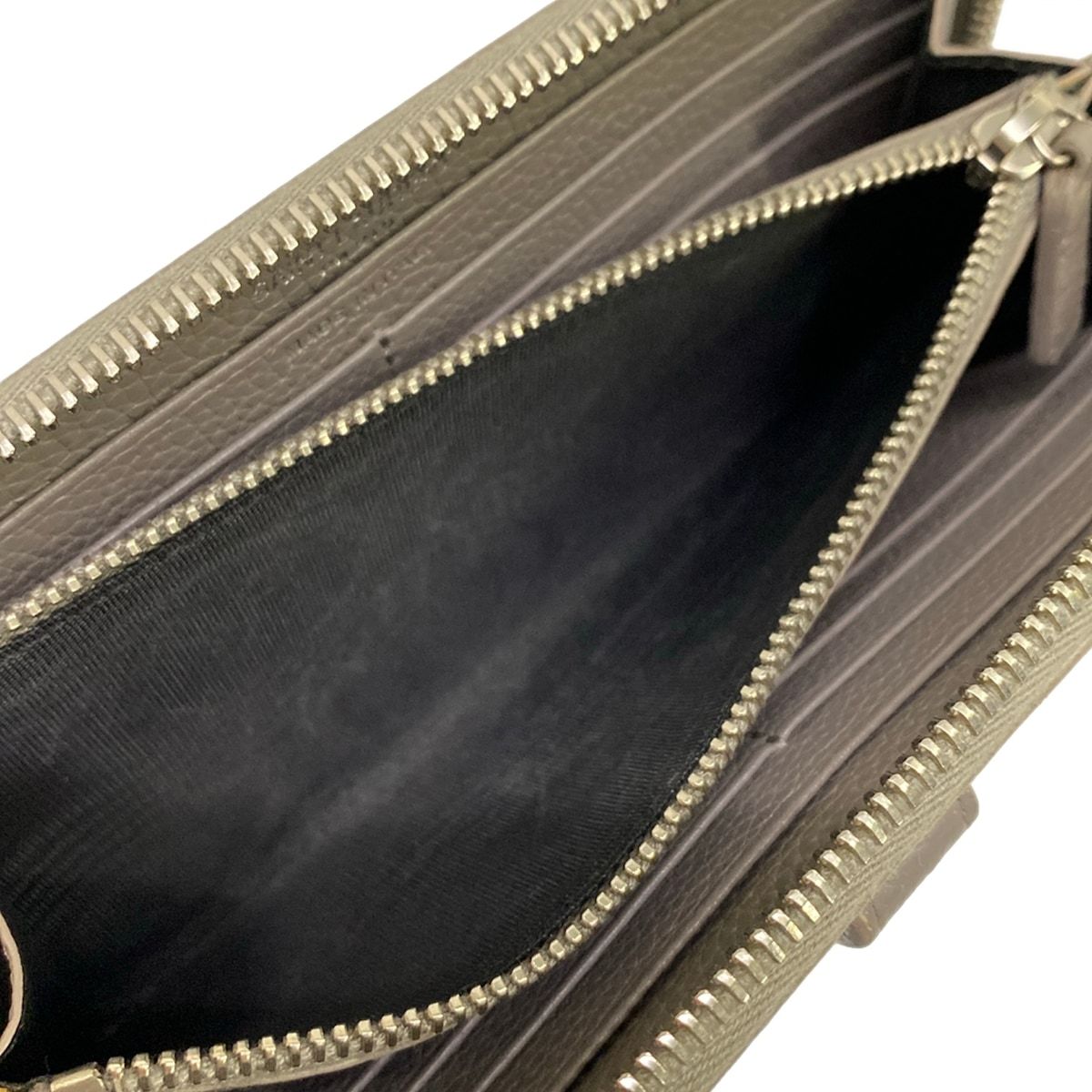 Saint Laurent Paris Wallet Sac de Jour Gray Zip Around Leather — view 4