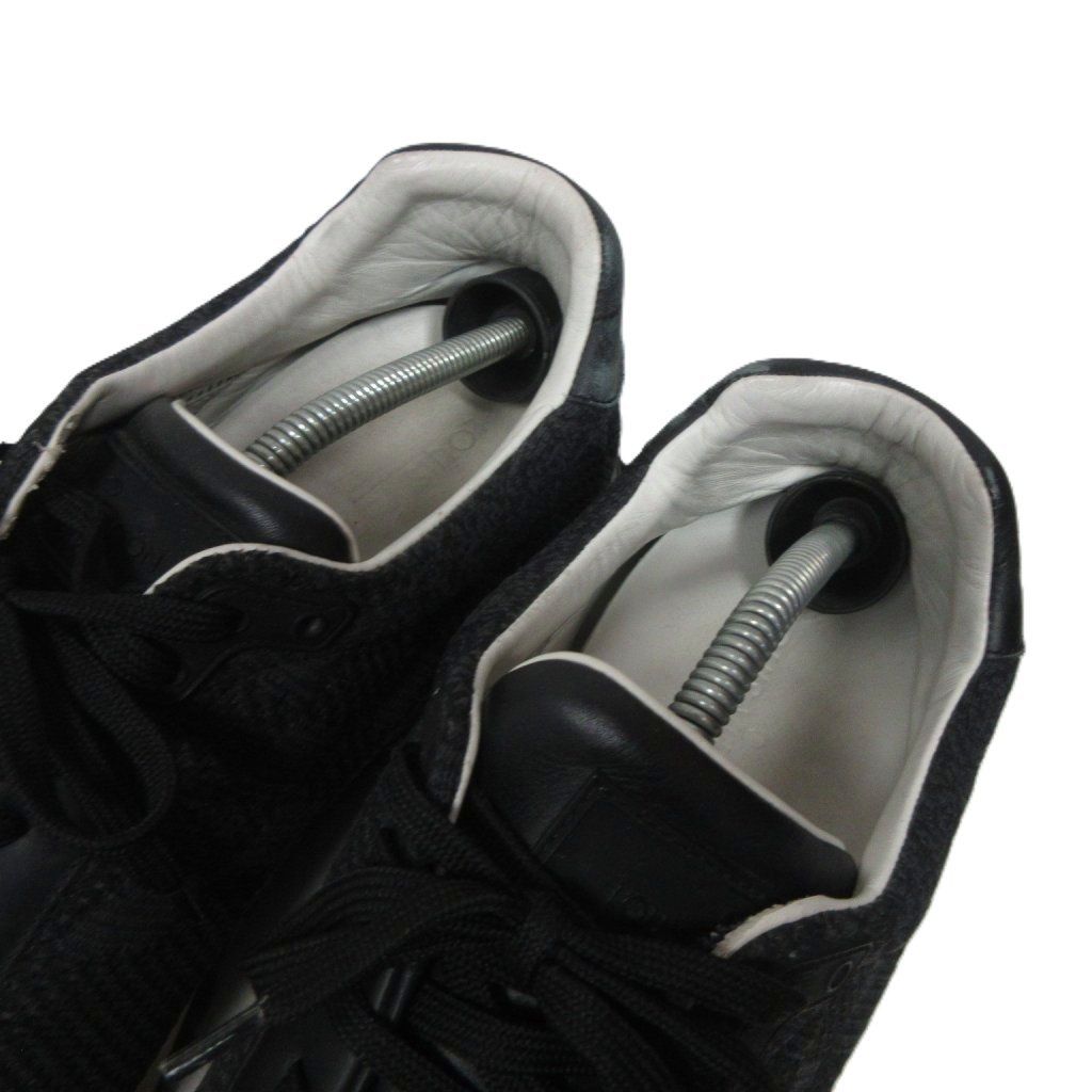 Louis Vuitton Run Away Line Damier Sneakers 10 Black — view 6