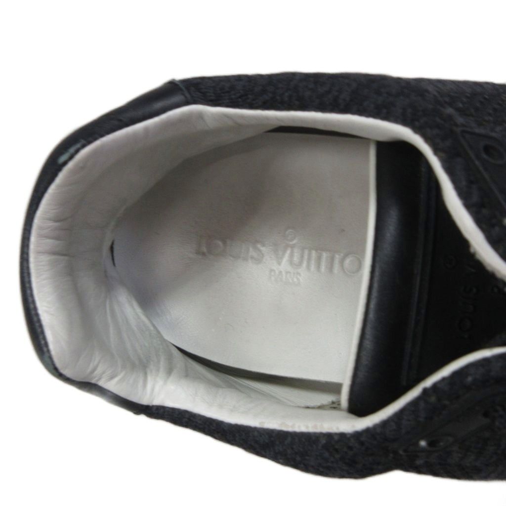 Louis Vuitton Run Away Line Damier Sneakers 10 Black — view 9