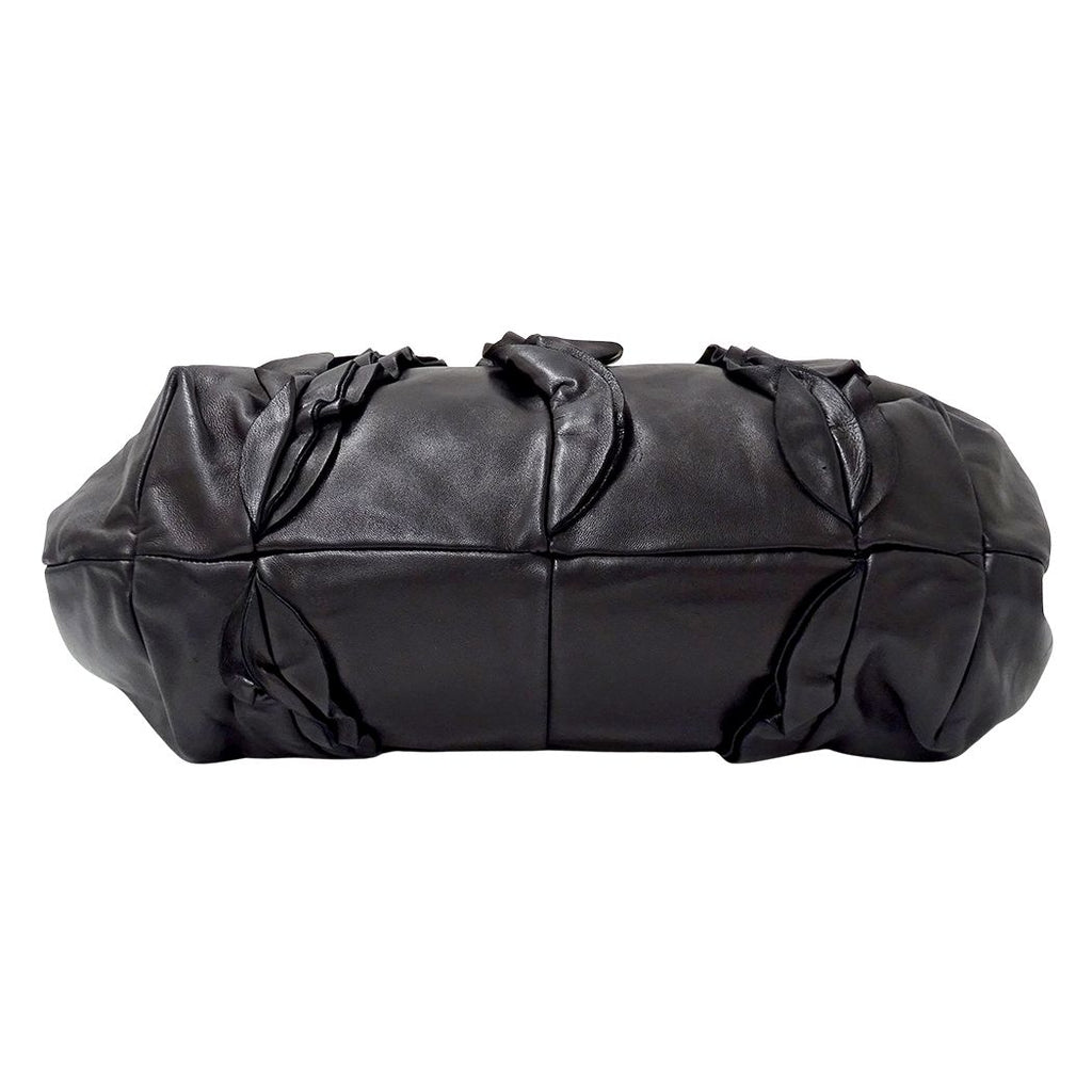 Prada Tote Leather Black Frill — view 3