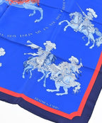 Hermes Bandana Scarf Blue — view 3