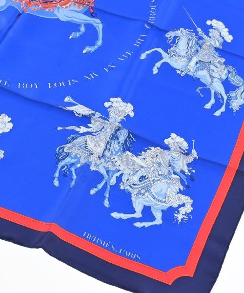 Hermes Bandana Scarf Blue — view 3