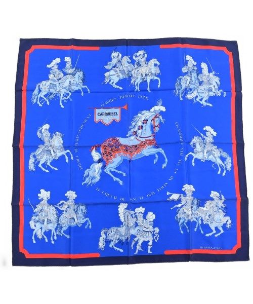 Hermes Bandana Scarf Blue