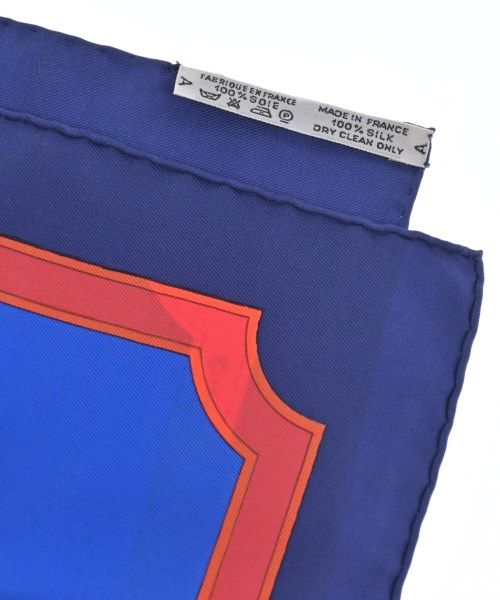 Hermes Bandana Scarf Blue — view 5