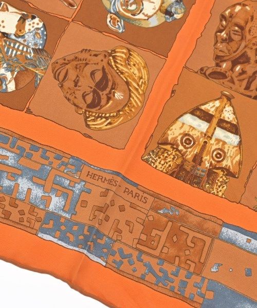 Hermes Bandana Scarf Orange — view 3