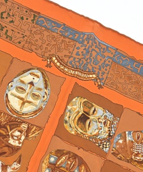 Hermes Bandana Scarf Orange — view 2