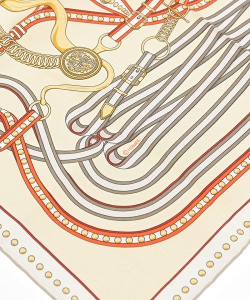 Hermes Bandana Scarf Beige — view 3