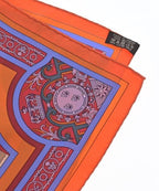 Hermes Bandana Scarf Orange — view 5