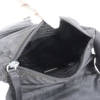 Prada Tessuto Nylon Triangle Logo Leather Shoulder Bag Crossbody Messenger Tote — view 6