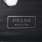 Prada Tessuto Nylon Triangle Logo Leather Shoulder Bag Crossbody Messenger Tote — view 7