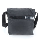 Prada Tessuto Nylon Triangle Logo Leather Shoulder Bag Crossbody Messenger — view 3