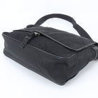 Prada Tessuto Nylon Triangle Logo Leather Shoulder Bag Crossbody Messenger — view 5