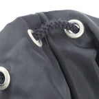 Prada Tessuto Nylon Triangle Logo Leather Backpack Black — view 9