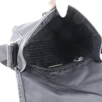 Prada Tessuto Nylon Triangle Logo Shoulder Bag Crossbody Messenger Black — view 6