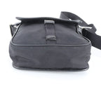 Prada Tessuto Nylon Triangle Logo Shoulder Bag Crossbody Messenger Black — view 4