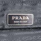 Prada Tweed Leather 2-Way Tote Crossbody Chain Shoulder Hand — view 8