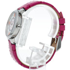 Louis Vuitton Tambour Slim PM Watch 28 Diamond Fuchsia &orange — view 3