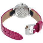 Louis Vuitton Tambour Slim PM Watch 28 Diamond Fuchsia &orange — view 5