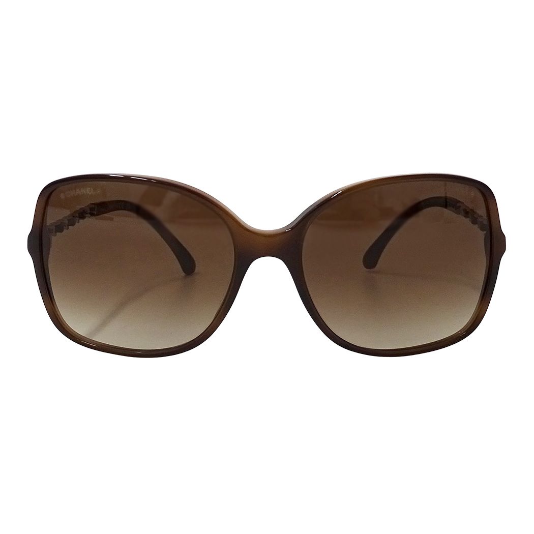Chanel Sunglasses Brown Gradient CC Logo Eyewear — view 2