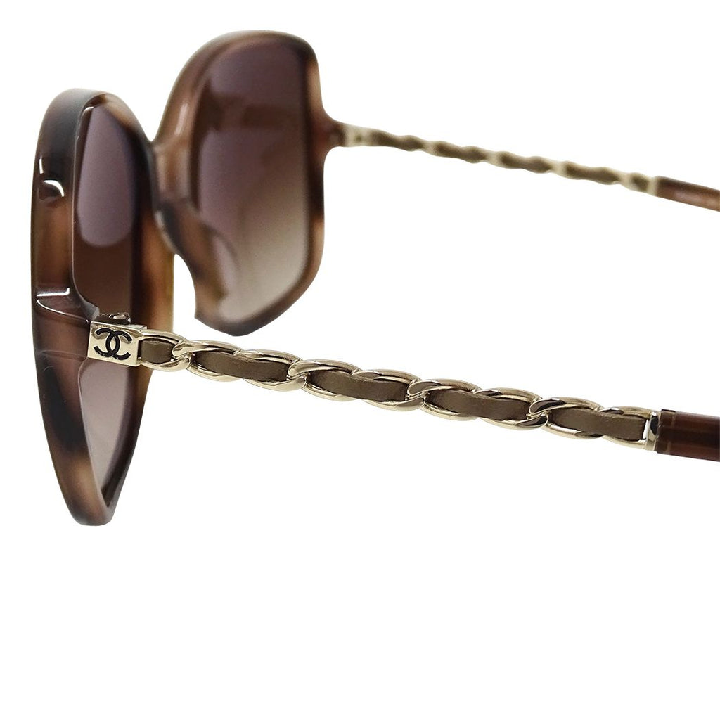 Chanel Sunglasses Brown Gradient CC Logo Eyewear — view 6